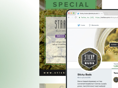 Sticky Buds | Digital Marketing, Photography & Graphic Design cannabis cannabis marketing design digital marketing graphic design photography weed weed marketing