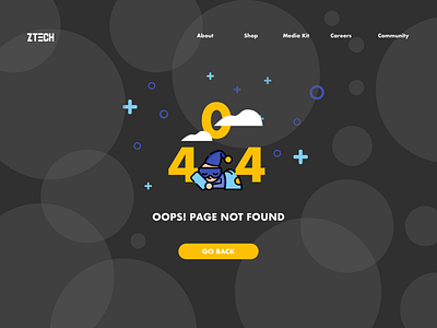 Daily UI Challenge #002: 404 Page