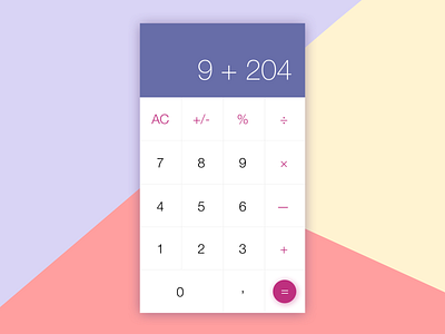 Daily UI#003: Calculator