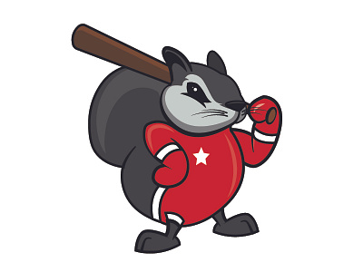 Arlington Squirrels arlington baseball dc illustration logo sports squirrel washington