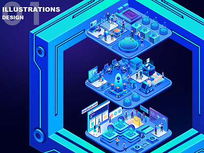 Electrical business illustrations