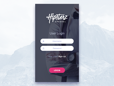 Clothing Store - Login Screen Experiment app clean fashion login modern soft ui user experience user interface ux