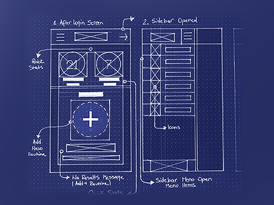 Mobile App Wireframe app drawing layout mobile rough sketch wireframe