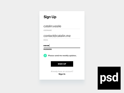 Sign Up Form - Daily UI - #001