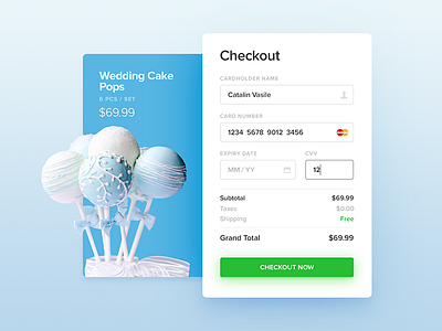 Checkout - Daily UI - #002 card checkout credit money product store transaction ui