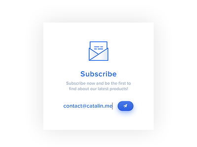 Subscribe - Daily UI - #026 daily daily ui email inspiration interface opt in subscribe ui