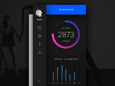 Workout Tracker - Daily UI - #041 fitness health mobile tracker ui ux workout