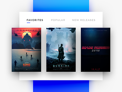 Favorites - Daily UI - #044 daily favorites media movies ui user experience user interface