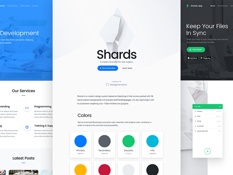 Download Shards  — A Free & Modern UI Kit based on Bootstrap 4