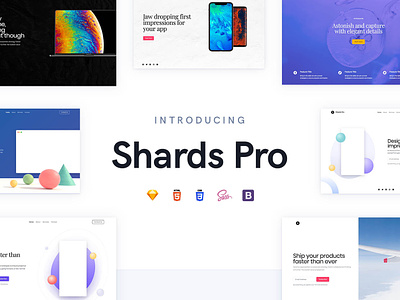 Shards Pro - A Premium Bootstrap 4 UI Toolkit app ui user interface ux web