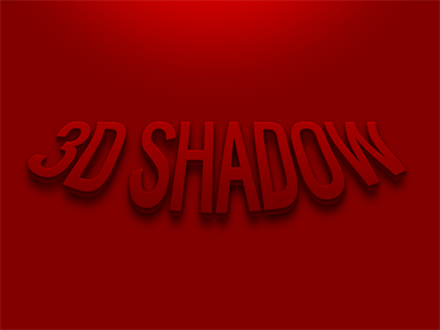 3D Shadow (PSD Freebie) free free psd freebie photoshop psd red text text style