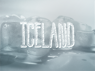 Iceland (10+ text styles PSD Freebie)