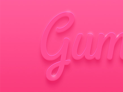 Gummy free freebie gum photoshop pink psd text text style