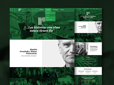 Homepage concept green homepage responsive web web design
