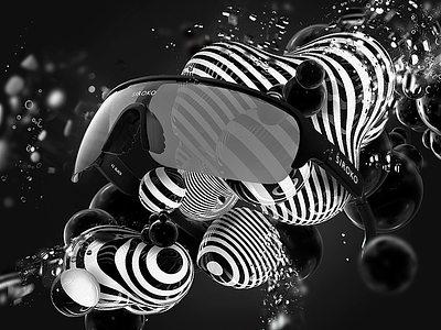 Siroko Tech 3d advertising animation black cinema4d minimal photoshop retouch white