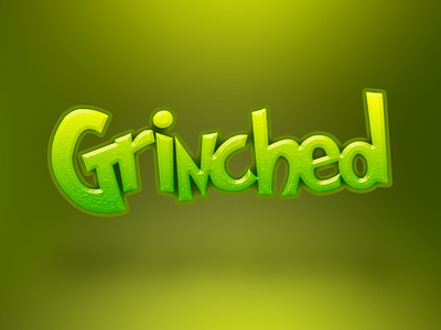 Grinched (PSD freebie) free free psd freebie grinch photoshop psd text text style