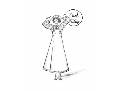 DAY40-The Wind Rises🍃 bob floral shirt girl illustration straw hat suspender dress windy