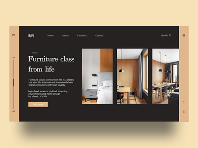Furniture Store Web black white branding design designs furniture furniture app furniture design furniture website ui ux ux web