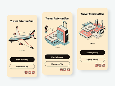 Travel app design-two