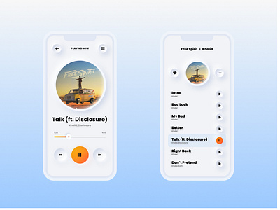 Spotify Reimagined: Material Design app design ui