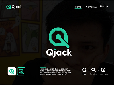 Qjack branding clean design graphic design illustration letteer q logo modern logos online ui unic vector