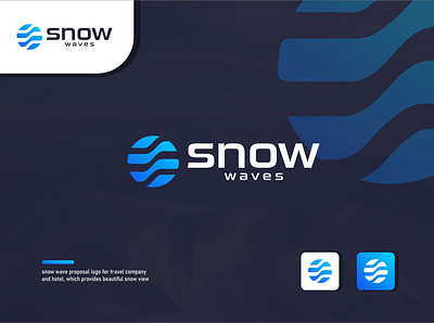 snow wave branding desainer branding graphic design latter s latter w logo vector wave