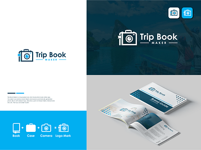 trip book maker app brandguide branding branding desainer clean design graphic design illustration logo modern logos travel ui ux vector