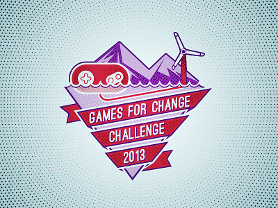Games for Change Challenge Logo challenge games halftone illustrator logo photoshop sutainability visual id
