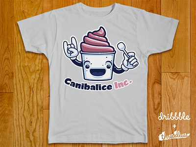 Canibalice Inc. canibal character company contest dribbble fake funny ice shirt smile threadless