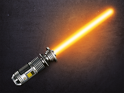 Mini Lightsaber illustration lightsaber photoshop sci fi sword weapon