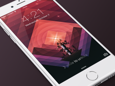 Sword in the Stone iPhone Wallpaper colorful download freebie ios iphone retina sword triangles wallpaper