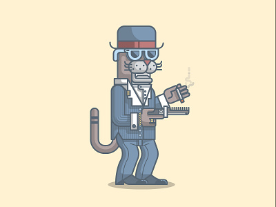 Cool Cat by Fabricio Rosa Marques on Dribbble