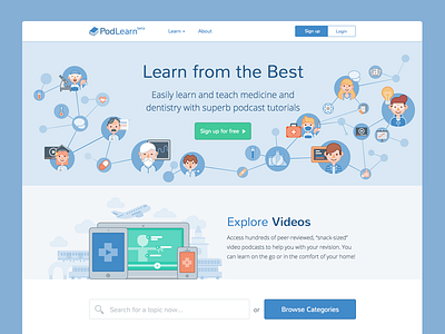 PodLearn Landing Page