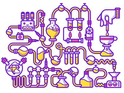 Alchemy alchemy chemistry contest cute fun illustration illustrator stickermule vector