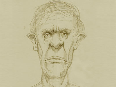 Sir Grumpy Sketch drawing grumpy handmade male old old guy sketch