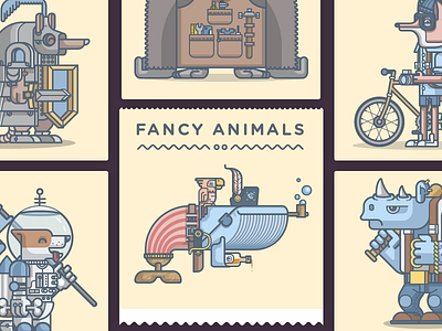 Fancy Animals on Neonmob