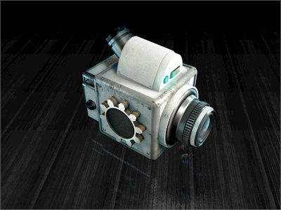 Vintage Nasa Cam 3d camera photoshop