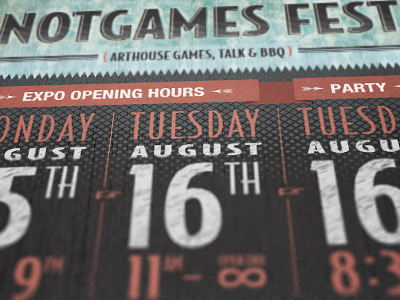 Notgames Fest Flyer cologne exhibition flyer games notgames print typography video games