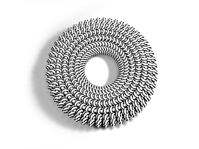 Trippy Spiral Animation 3d abstract animated gif animation bw c4d geometry hypnotic