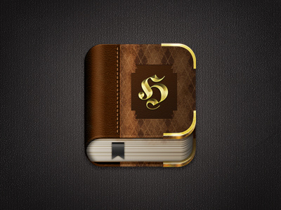 Help Book Icon book gold help icon iphone leather letter paper