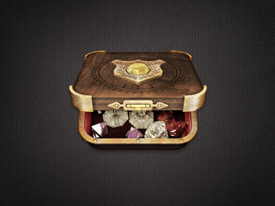 My Diamonds Icon box chest diamond diamonds icon treasure wood