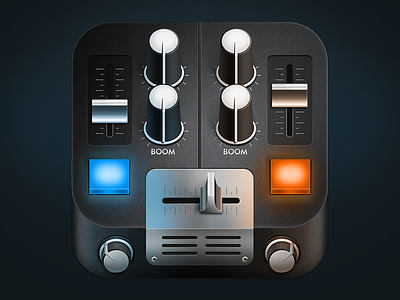 Mixing Desk App Icon app icon dj icon ios iphone music app