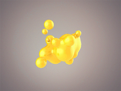 Organic Blob in motion [ANIMATION] 3d animated gif animation c4d experiment loop motion organic
