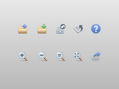 Toolbar icons toolbar