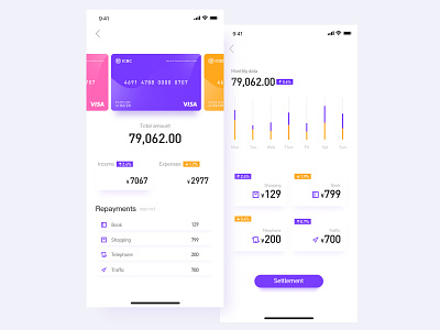 Wallet application UI deisgn