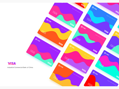 Credit card concept color design