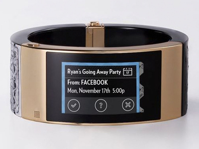 Mica Alert bangle bracelet intel wearable