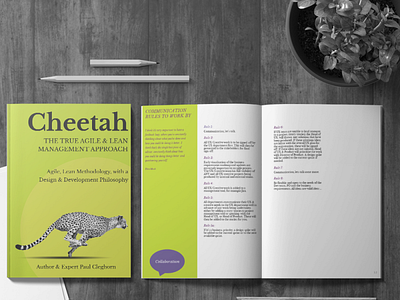 Cheetah Agile and Lean Methodology, (Authour Paul C) design graphic design illustration typography