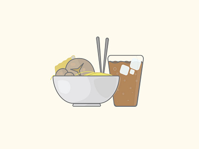 Bakso / Indonesian Meatball design food indonesianmeatball