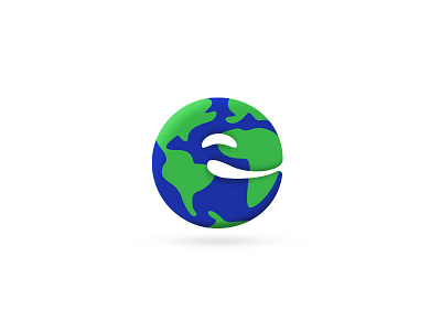 E is for Earth blue earth green illustration illustrator photoshop planet world